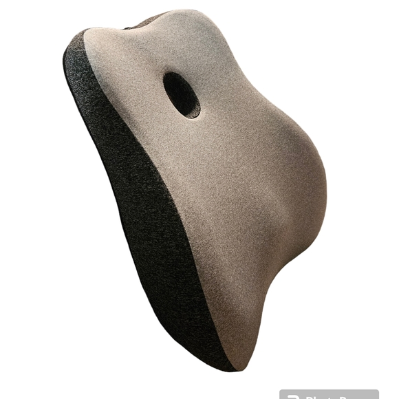 Lumbar support car and office pillow color gray/black - Picture 2 of 7
